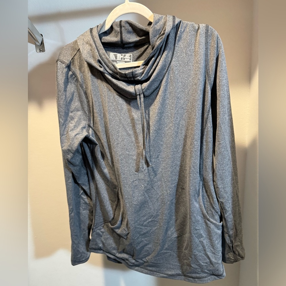 New Balance Grey Marled Lightning Dry Hoodie - Women’s XL
